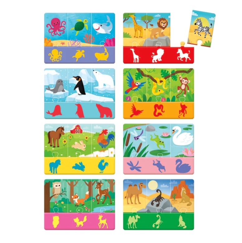 Clementoni Sapientino Baby Animali e Sagome - Puzzle Tattile Educativo per Bambini 1-3 Anni