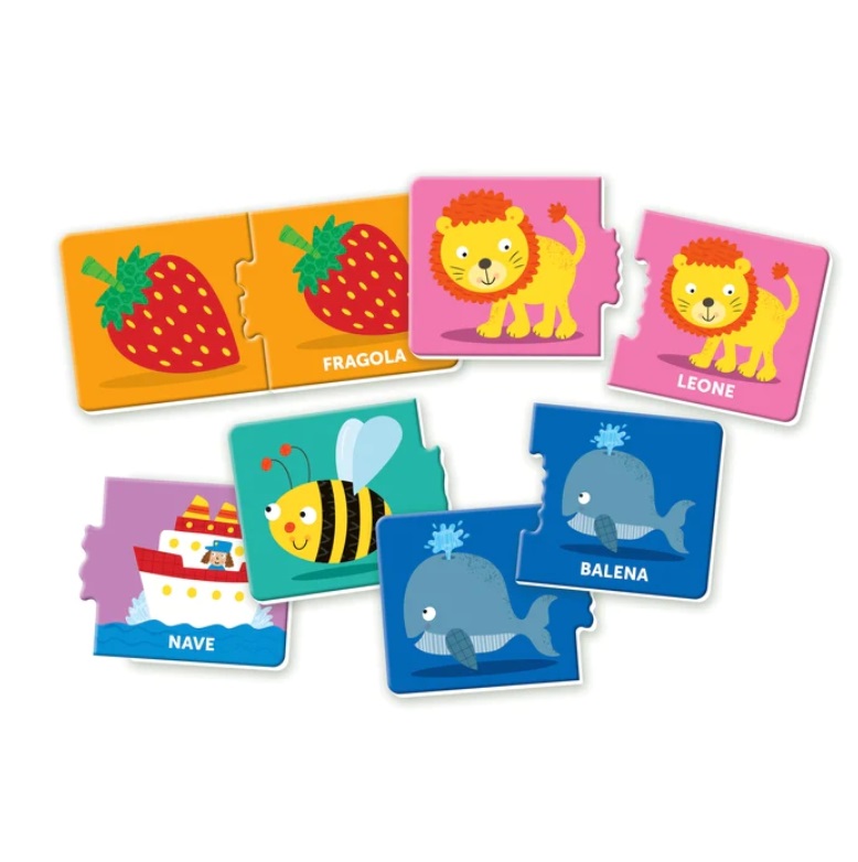 Clementoni Sapientino Montessori - Gioco Educativo Le mie Prime 100 Parole, 1-4 anni, Tessere Abbinabili, Multicolore, Versione Italiana