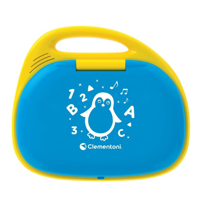 Clementoni Computer Kid DOT - Laptop Parlante Educativo per Bambini 3 Anni, Gioco Elettronico Interattivo per Imparare Lettere e Numeri, Batterie Incluse, Lingua Italiana