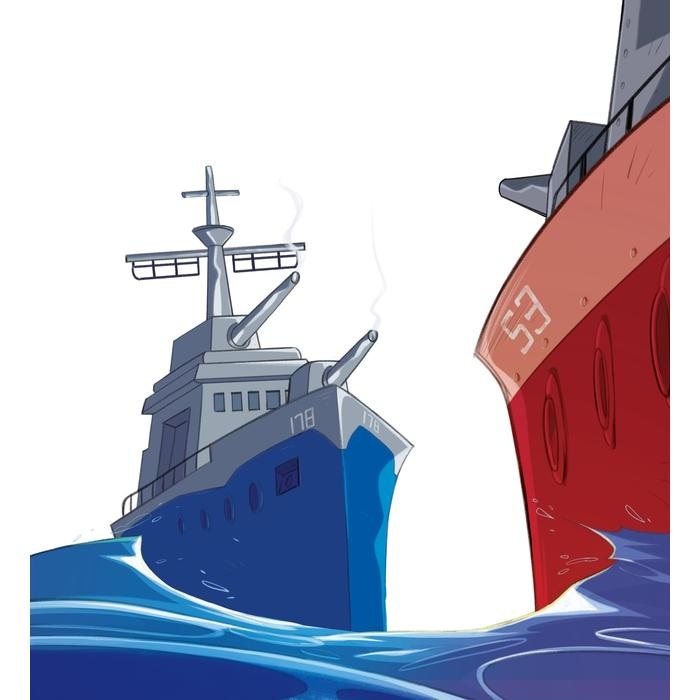 Clementoni Battaglia Navale - Gioco da Tavolo di Strategia e Logica per Bambini 6 Anni e Adulti, con 2 Tabelloni, Idea Regalo Made in Italy, Codice 16635