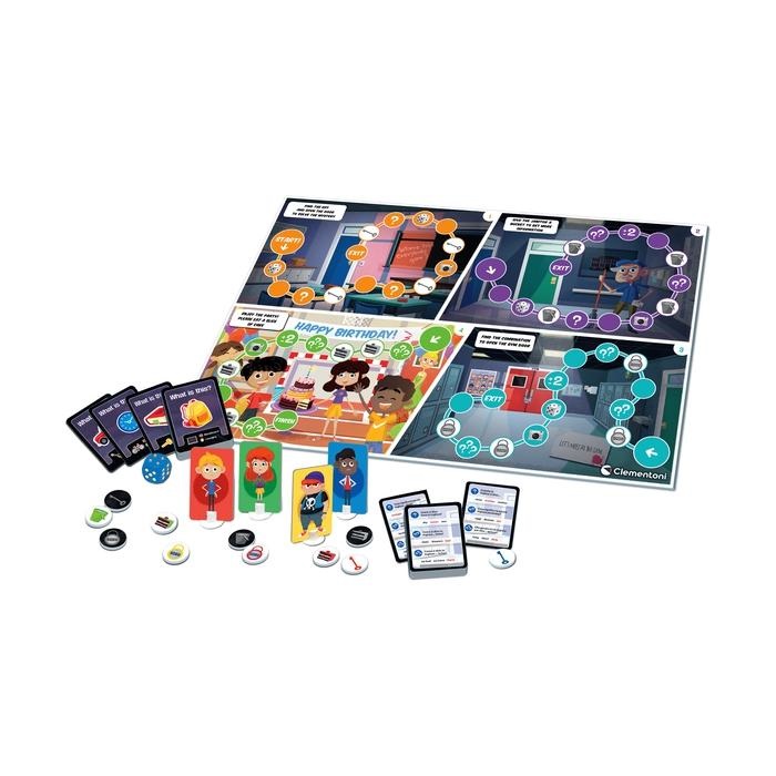 Clementoni Sapientino-Mystery English - Gioco Educativo di Percorso con Quiz per Imparare l'Inglese, 6 Anni, Multicolore, Prodotto in Italia