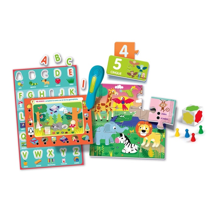 Clementoni Sapientino La Penna Parlante - Gioco Interattivo con 50 Giochi Educativi per Bambini 3-6 Anni, Impara Alfabeto, Numeri, Colori, Forme e Animali