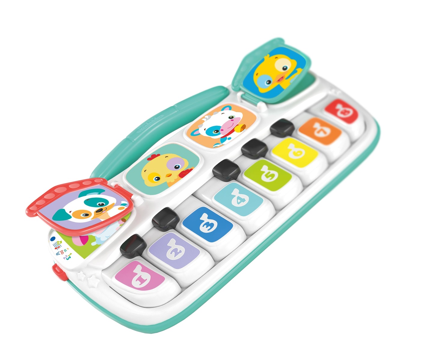 Clementoni Pianola degli Animali - Gioco Musicale Interattivo, 3 Modalità di Gioco, Sviluppo Manualità e Linguaggio, Divertente e Colorata