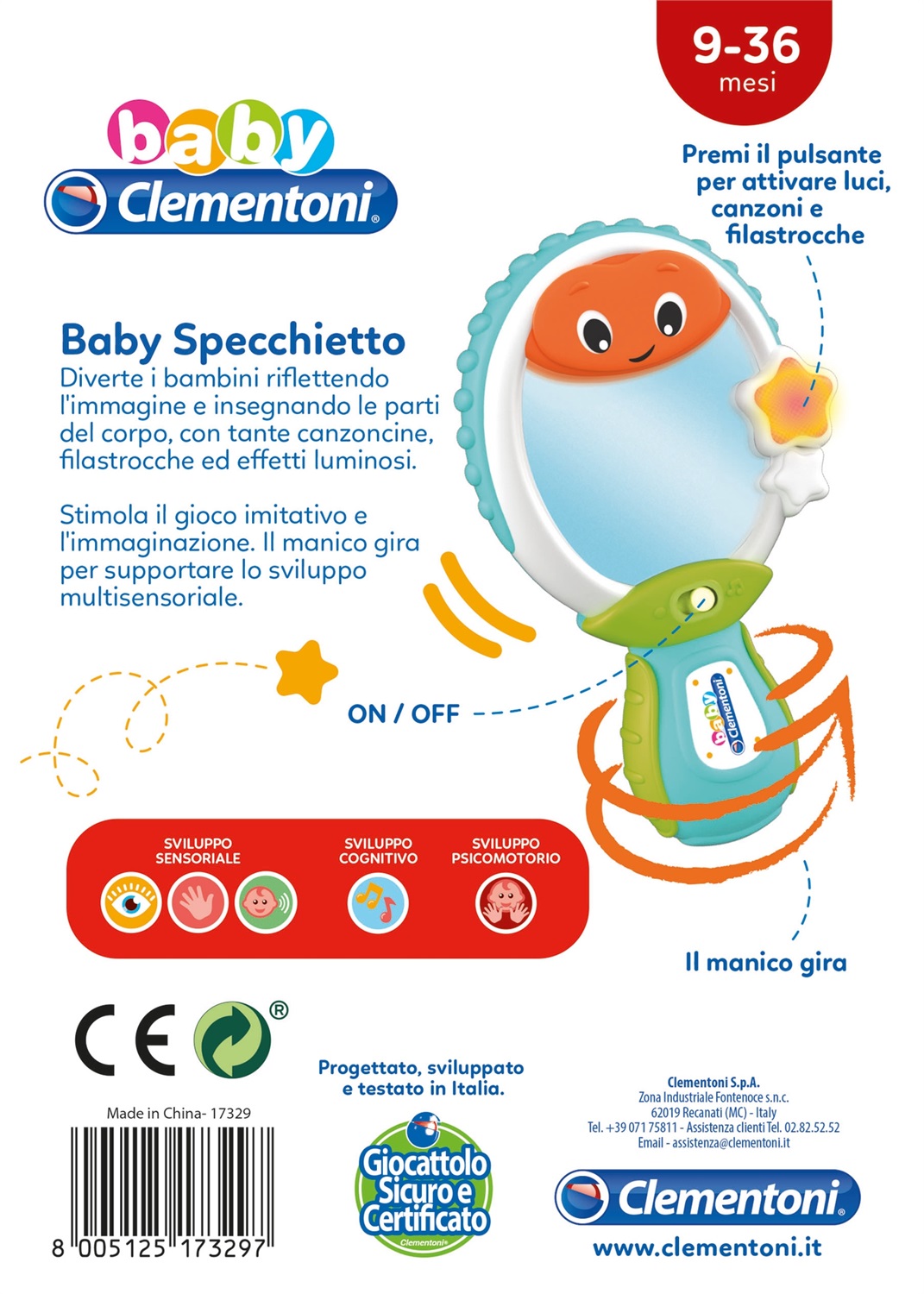Clementoni Baby Specchietto