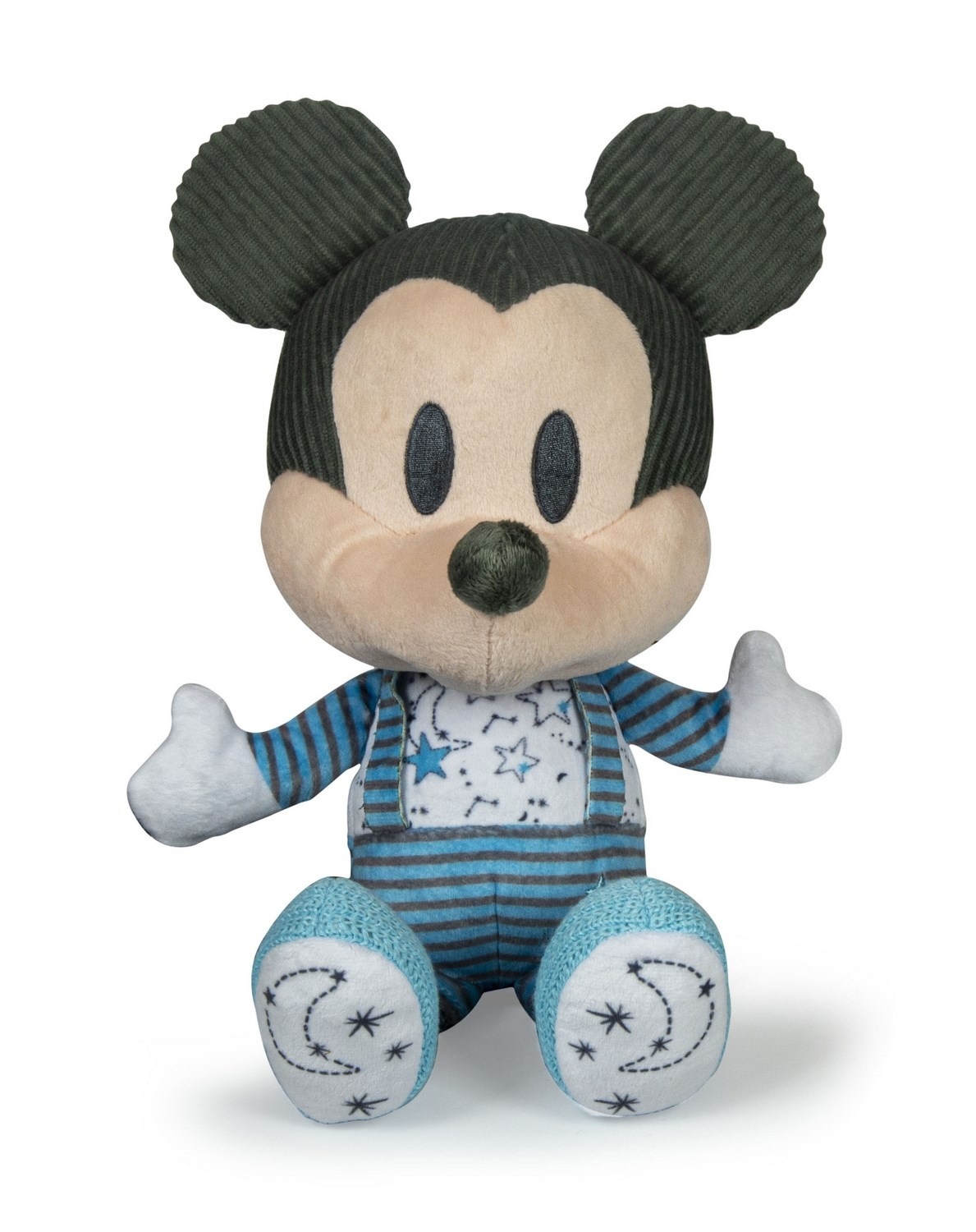 Clementoni 17394 Peluche Interattivo Disney Baby Mickey con Luci e Melodie, 100% Lavabile, Adatto da 6 Mesi