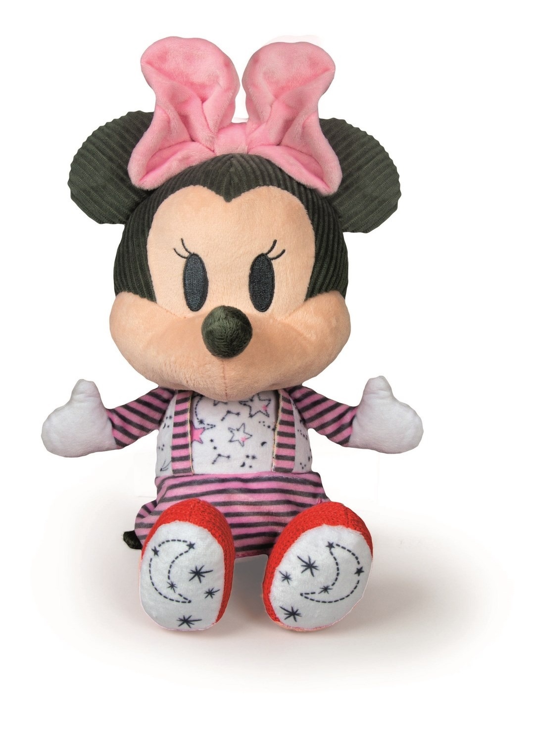 Clementoni Disney Baby Minnie Peluche Interattivo con Luci e Melodie, 100% Lavabile, 6 Mesi