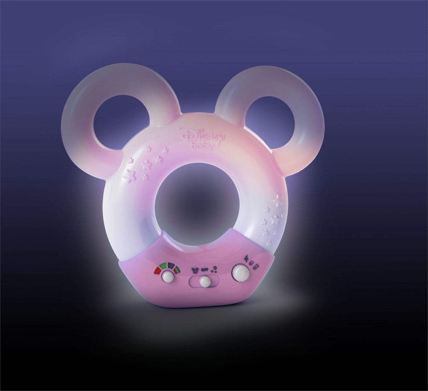 Clementoni 17396 Disney Baby Minnie Lampada Interattiva - Luce Notturna, Suoni Bianchi e Musica, 0 Mesi , Multicolore