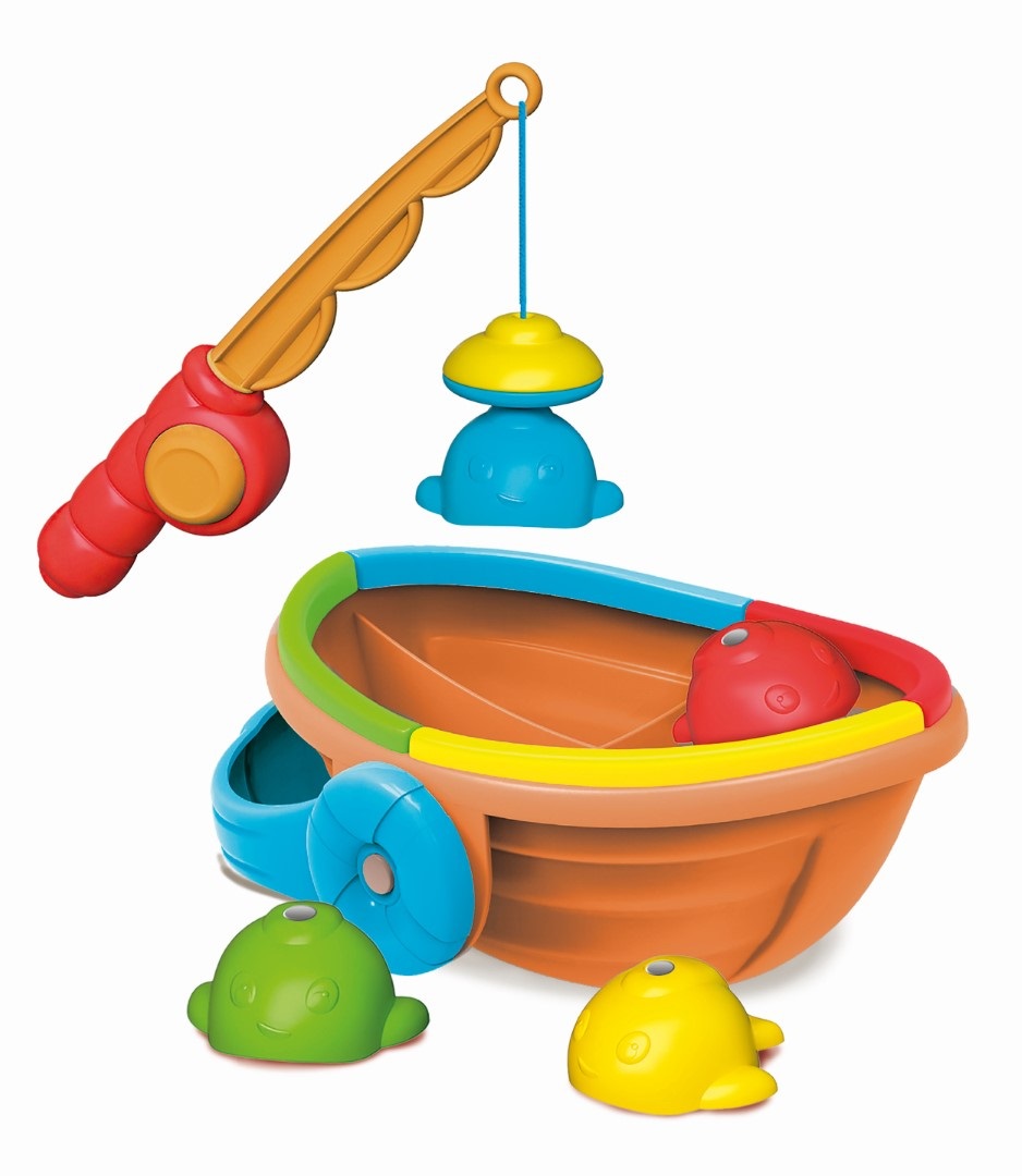 Clementoni Baby Think & Play Colour Fishing - Gioco di Pesca per Bambini 12-36 Mesi con 4 Pesciolini Colorati per Sviluppo della Coordinazione e Logica, Made in Italy