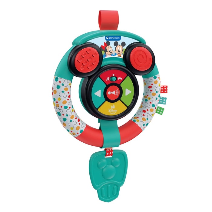 Clementoni Baby Disney Volante Morbido con Suoni e Luci - Gioco Imitativo Educativo per Bambini 6 Mesi