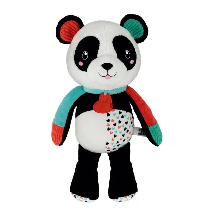 Clementoni Love Me Panda 17656 - Peluche Neonato Interattivo con Melodie e Lavabile in Lavatrice