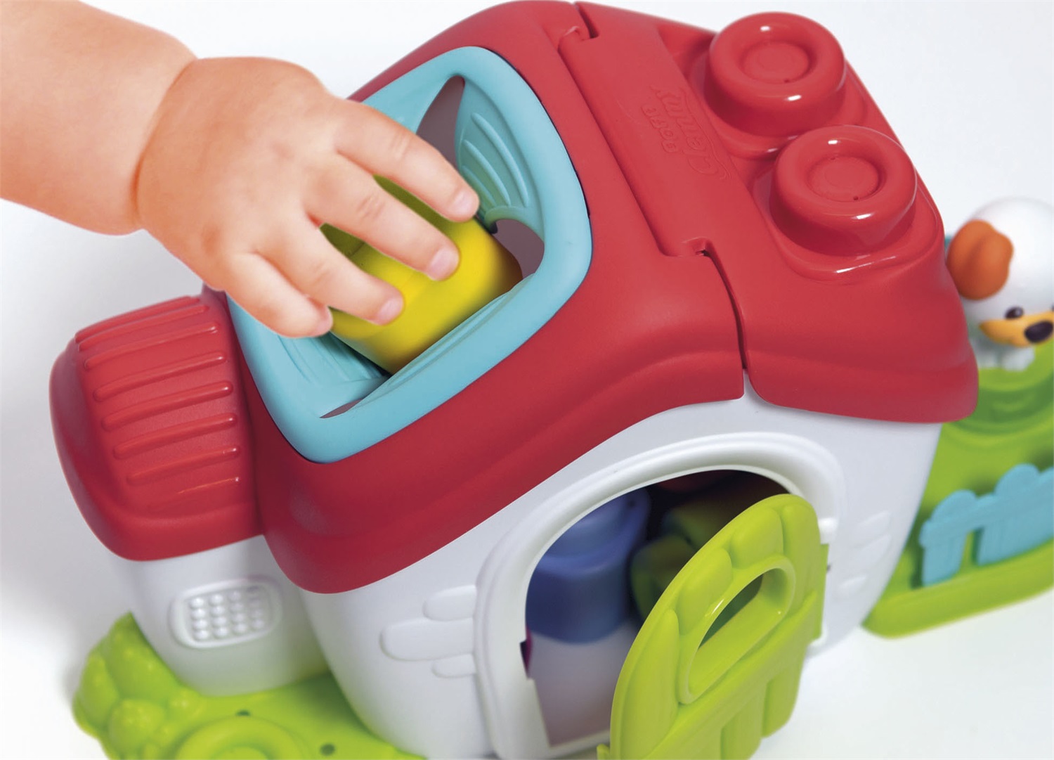 Clementoni - Playset Fattoria Sensoriale con Mattoncini Morbidi per Bambini 10-36 Mesi, Texture in Rilievo e Animali