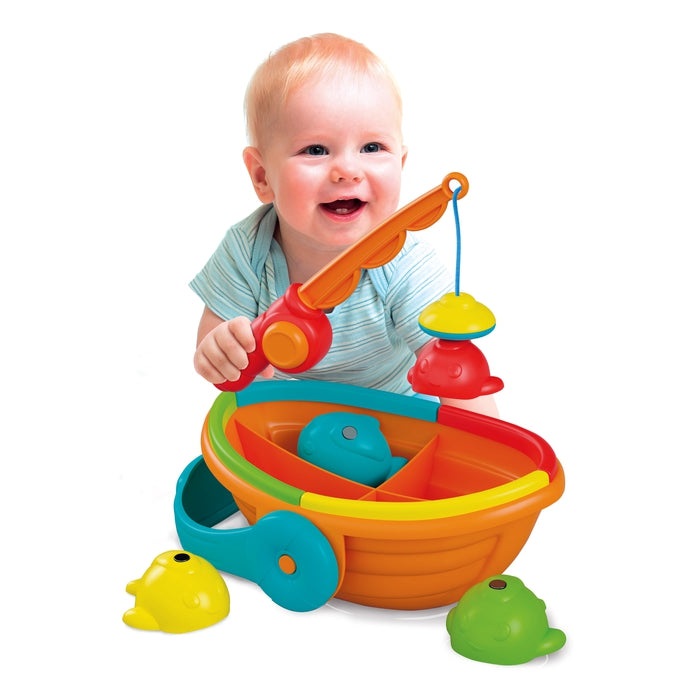 Clementoni Baby Colour Fishing - Gioco Educativo da Pesca per Bambini 12-36 Mesi con 4 Pesciolini Colorati, Stimola Coordinazione e Logica, Made in Italy, Linea Play for Future