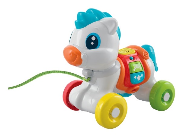 Clementoni Baby Pony Sempre con Me - Gioco Trainabile Interattivo per Bambini 6-36 Mesi, Stimola nei Primi Passi e Insegna Numeri e Lettere