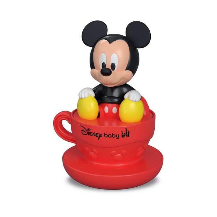 Clementoni Disney Baby Spinning Characters - Tazza Trottola con Topolino, Minnie, Paperino e Stitch - Modelli Assortiti