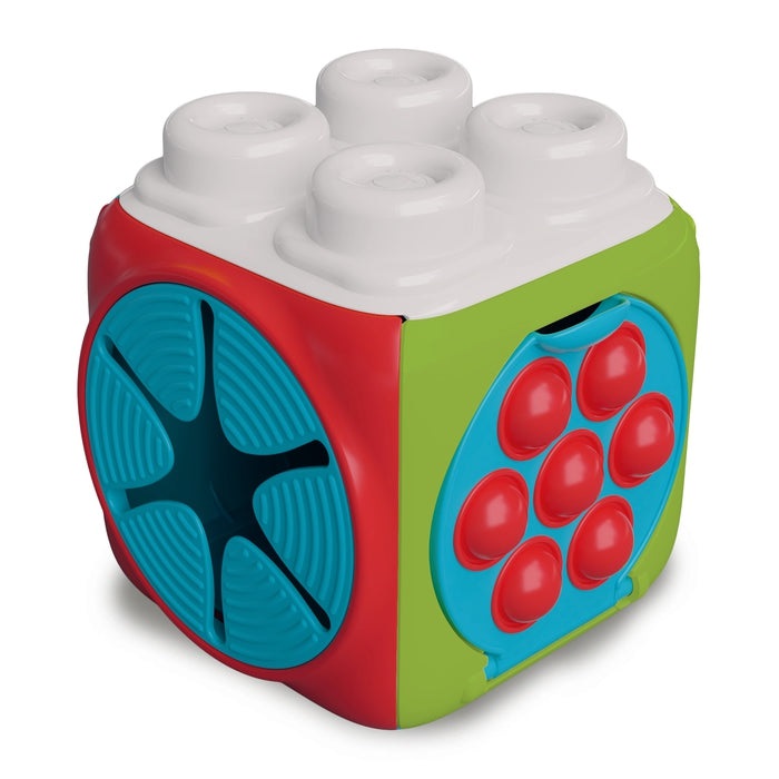 Clementoni Soft Sensory Activity Cube 17902 - Cubo Sensoriale Morbido con Texture, 4 Mattoncini Inclusi, Gioco per Bambini 6 Mesi e Oltre, Impilabile e Lavabile