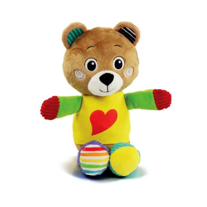 Clementoni Bob The Bear 17906 - Peluche Neonato Lavabile, Gioco Prima Infanzia per Bambini 0-36 Mesi