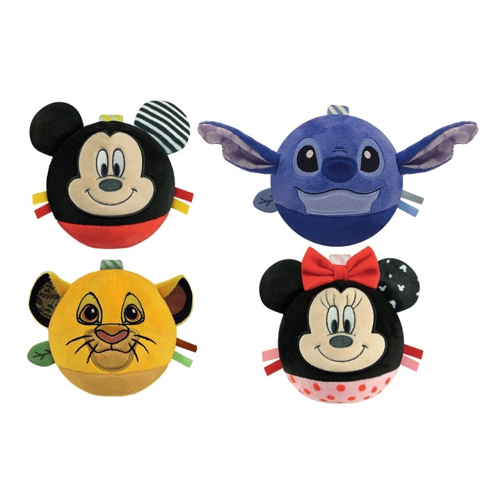 Clementoni Disney Baby Squish And Roll - Giocattolo da Appendere Multicolore per Bambini da 3 Mesi