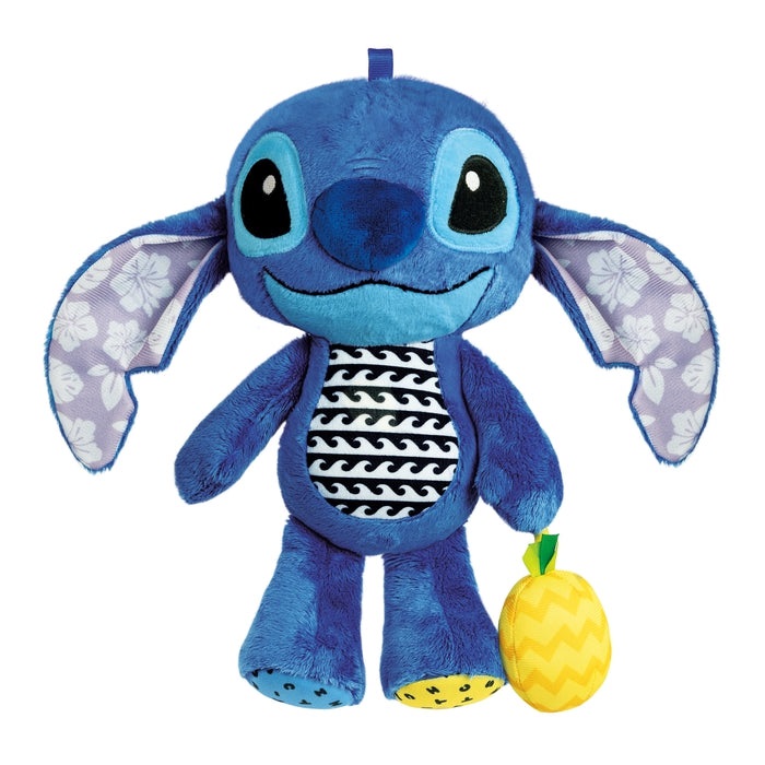 Clementoni Disney Baby Stitch - Peluche Prime Attività per Bambini 0 Anni, Lavabile in Lavatrice, Multicolore, 17918