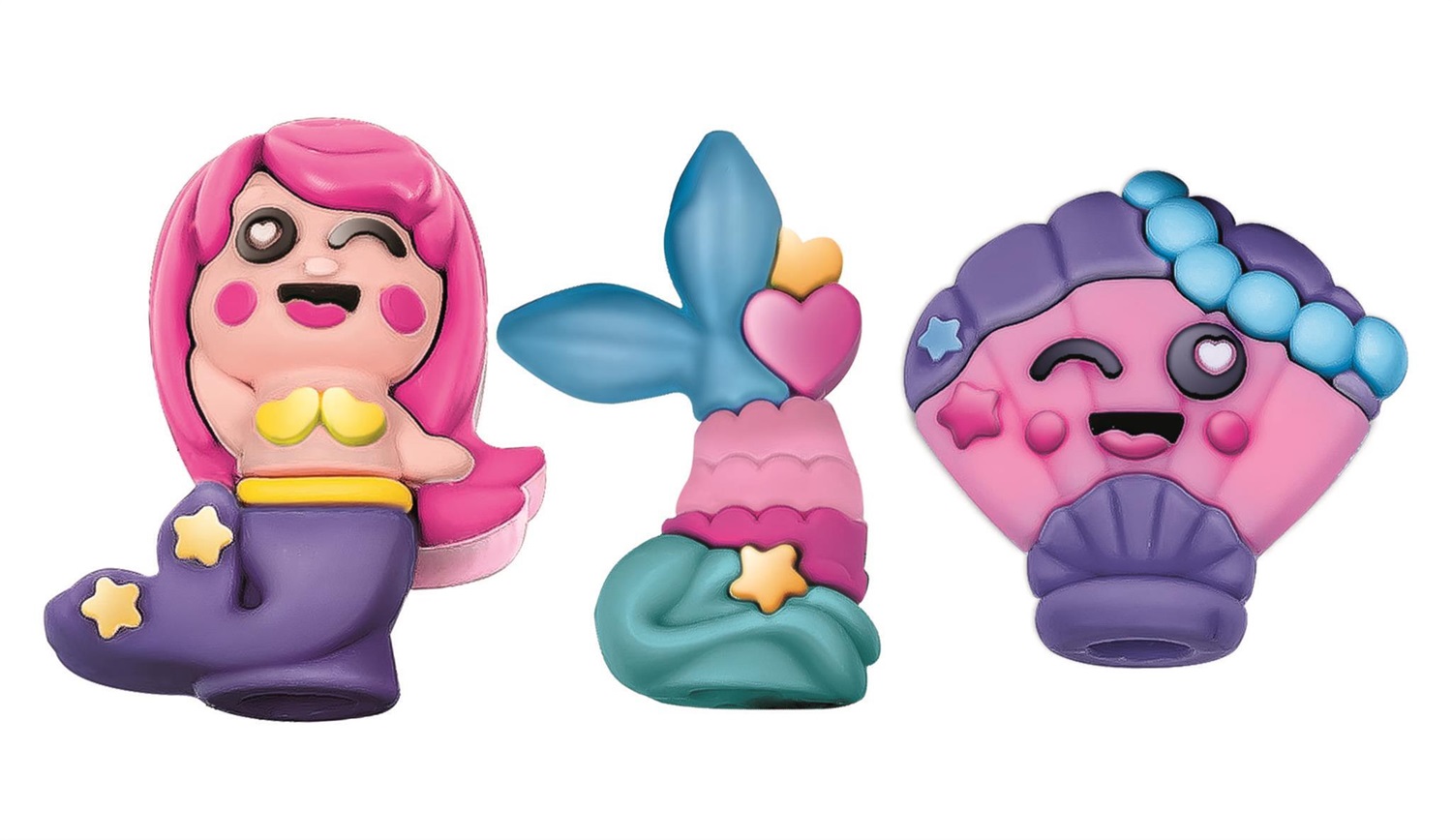 Clementoni Create Your Pens Magical Mermaids - Kit Creativo per Bambini 6 Anni con 3 Penne Personalizzabili, Inchiostri e Accessori