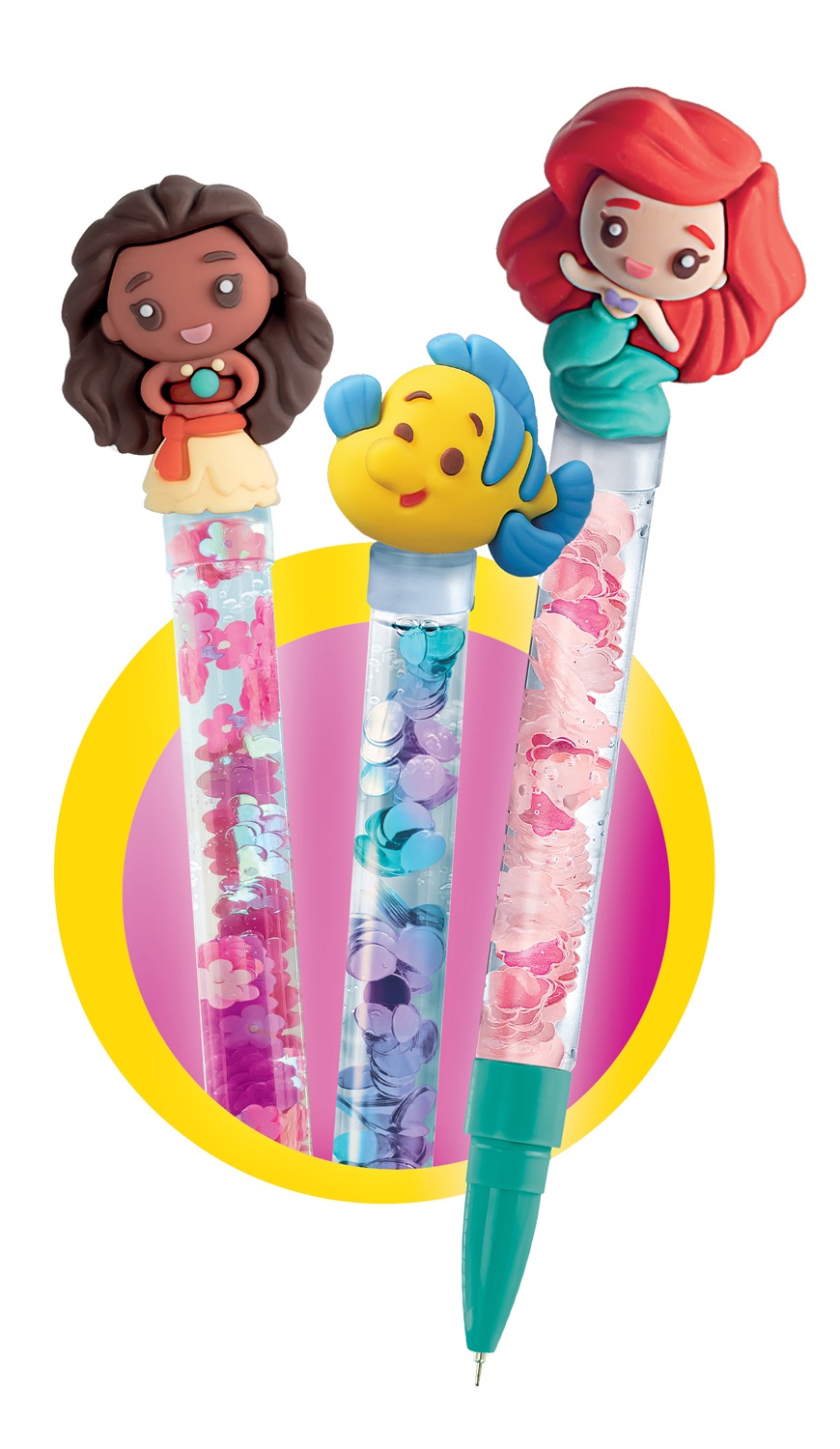 Clementoni Laboratorio delle Penne Disney Princess - Kit Creativo per Bambini 6 Anni con 50 Accessori e 8 Penne Personalizzabili