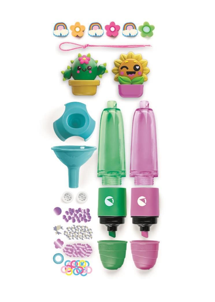 Clementoni Idea - Kit Creativo Mini Lab per Bambini 6 Anni, Evidenziatori Personalizzabili con Decorazioni e Personaggi