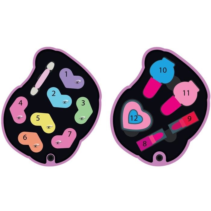 Clementoni Crazy Chic 18643 Trousse Make Up Unicorno con Ombretti, Mini Rossetti, Lipgloss e Smalti