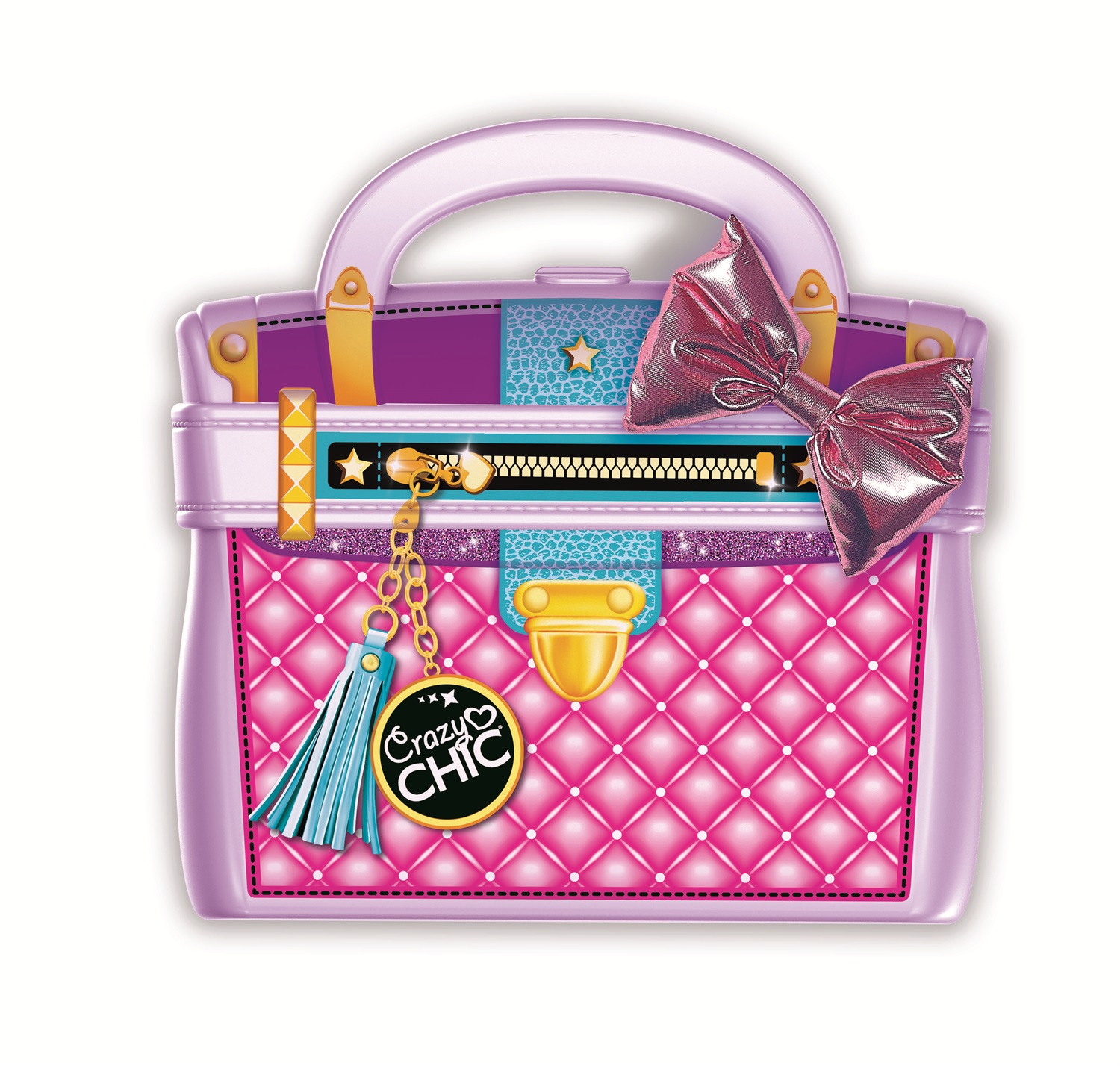 Clementoni Crazy Chic 18665 Miss Bag - Borsetta per Makeup con Trucchi e Design alla Moda