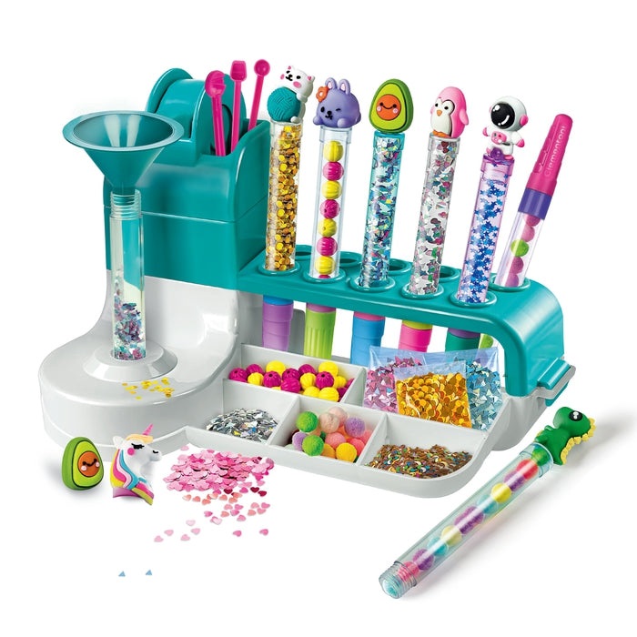 Clementoni Kit creativo con penna - Set per creare e decorare 10 penne, sviluppa creatività e destrezza manuale