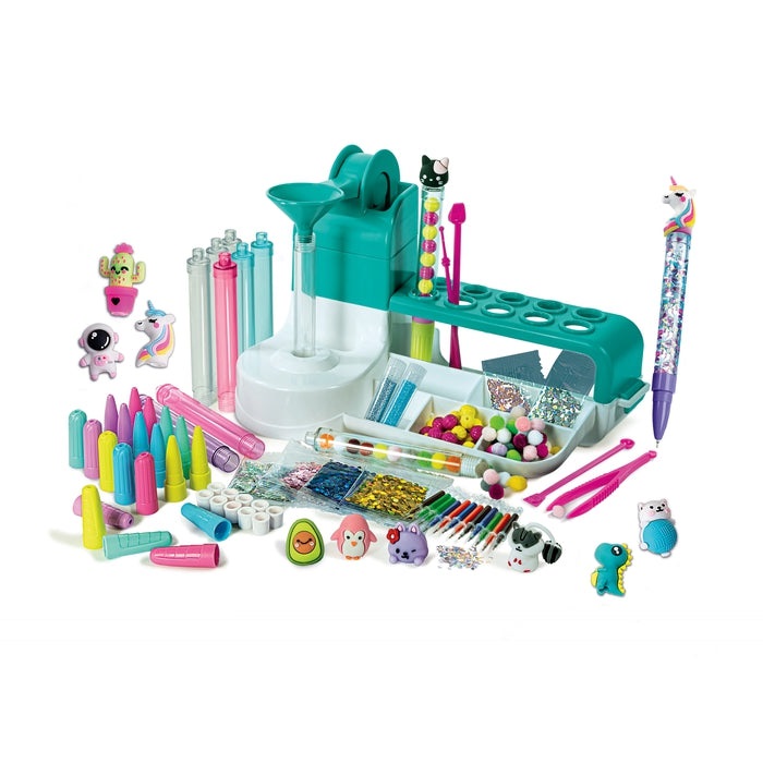 Clementoni Kit creativo con penna - Set per creare e decorare 10 penne, sviluppa creatività e destrezza manuale