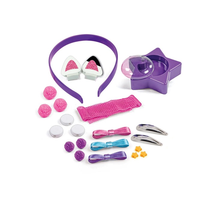 Clementoni 18800 Gabby's Dollhouse Hair Accessories - Set Creativo per Bambine di 6 Anni per Creare Accessori per Capelli