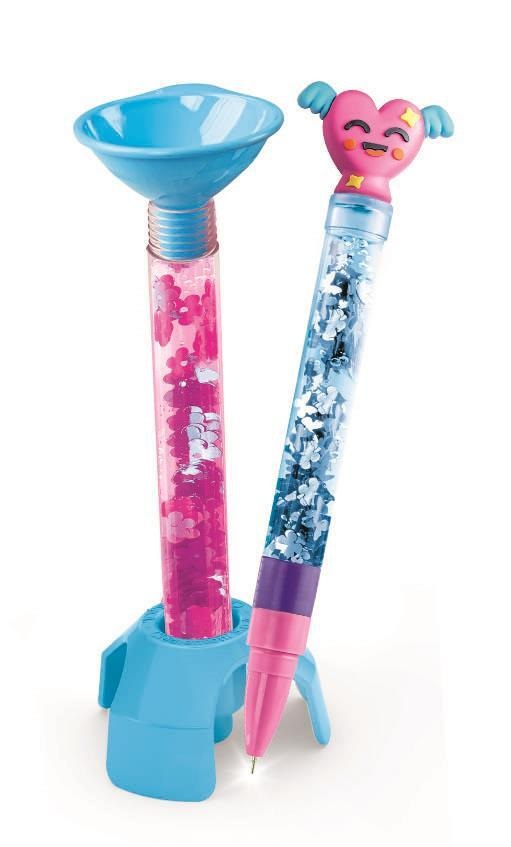 Clementoni 18872 Create Your Pens: Best Friends Forever - Kit Creativo per Bambini 6 Anni con 3 Penne Personalizzabili e Inchiostri