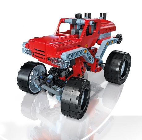 Clementoni Laboratorio di Meccanica - Monster Truck, Set Costruzioni per Bambini 8 Anni, Oltre 200 Componenti, 10 Modelli Dinamici, Manuale Illustrato