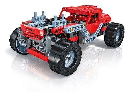 Clementoni Laboratorio di Meccanica - Monster Truck, Set Costruzioni per Bambini 8 Anni, Oltre 200 Componenti, 10 Modelli Dinamici, Manuale Illustrato
