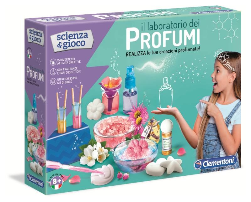 CLEMENTONI - Laboratorio dei Profumi: Gioco Educativo per Creare Profumi Personalizzati con Ingredienti Naturali