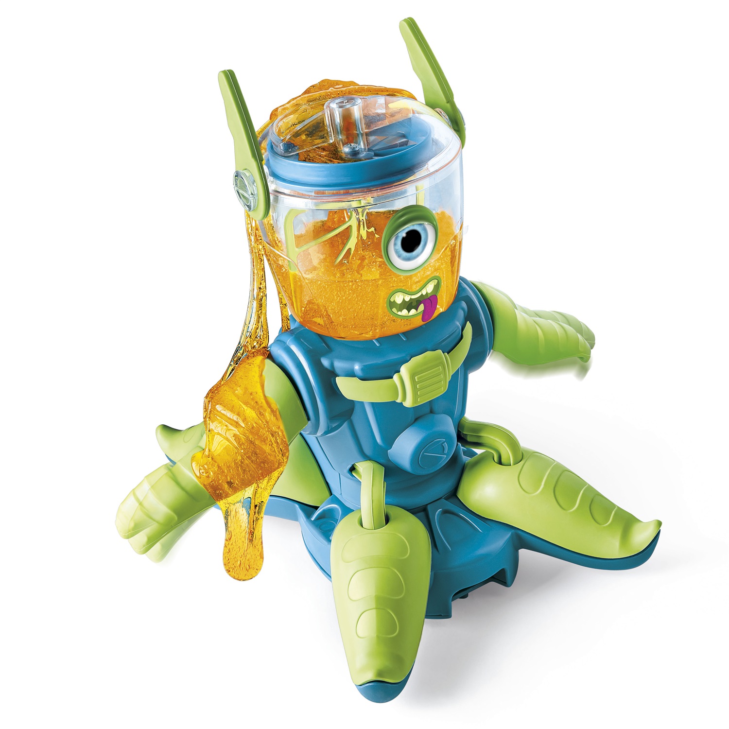 Clementoni Slime Robot - Robot da Assemblare per Creare Slime, Include Colla e Colorante, Età 8