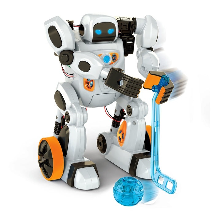 Clementoni AIRO - Robot da Assemblare con Intelligenza Artificiale, Riconosce Gesti e Comandi Vocali, App Dedicata, 6 Motori, per Bambini 9 Anni