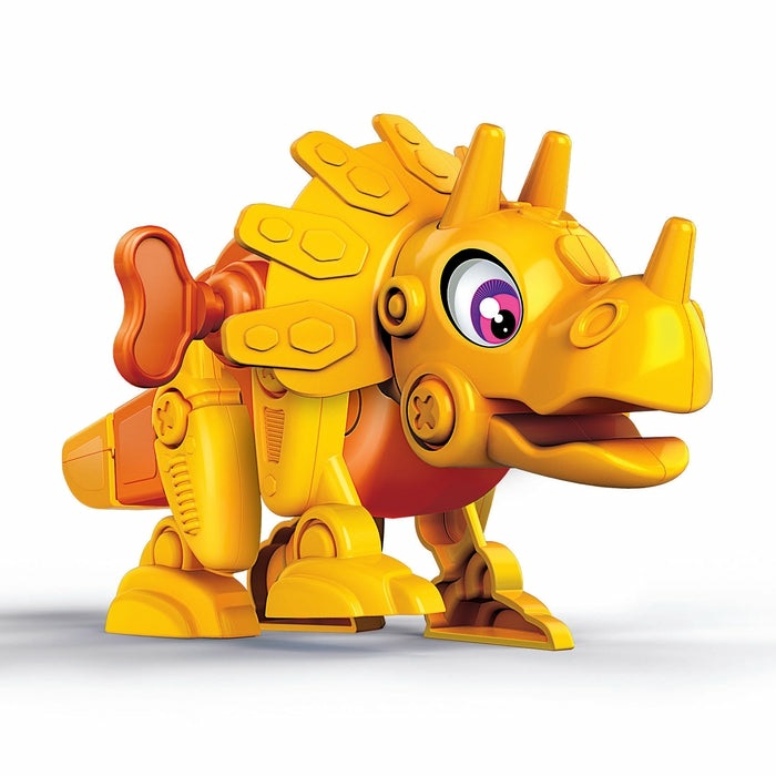 Clementoni 19332 Dino-Bot Triceratopo - Giocattolo e Kit di Scienza per Bambini, Robot Dinosauro, Laboratorio Robotica, Sviluppo STEM, Made in Italy