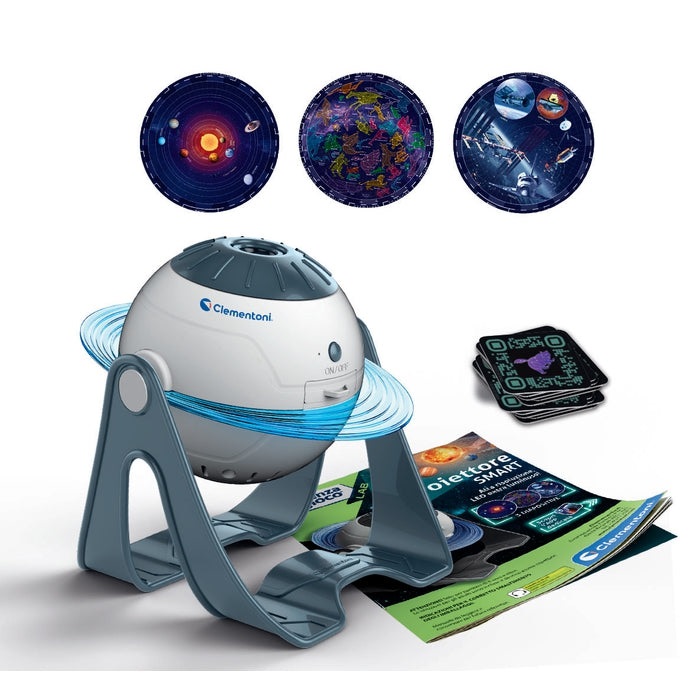 Clementoni Scienza e Gioco Lab - Planetario Proiettore delle Stelle Animato 3D, Gioco Scientifico per Bambini 8 Anni, Scopri il Sistema Solare e le Costellazioni, Made in Italy, Lingua Italiana, 19338