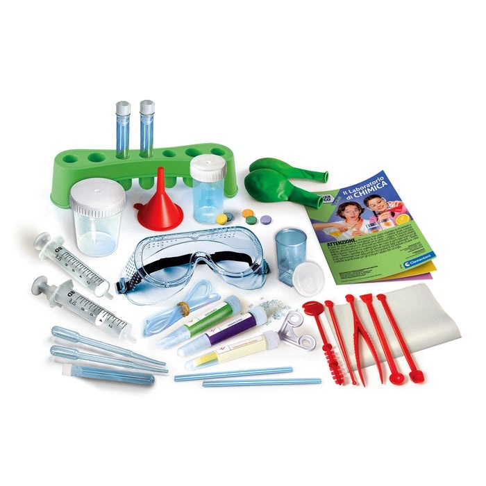 Clementoni Scienza & Gioco - Laboratorio di Chimica per Bambini 8 Anni, Kit Educativo con Esperimenti e Strumenti Scientifici, Made in Italy, Lingua Italiana, Cod. 19378