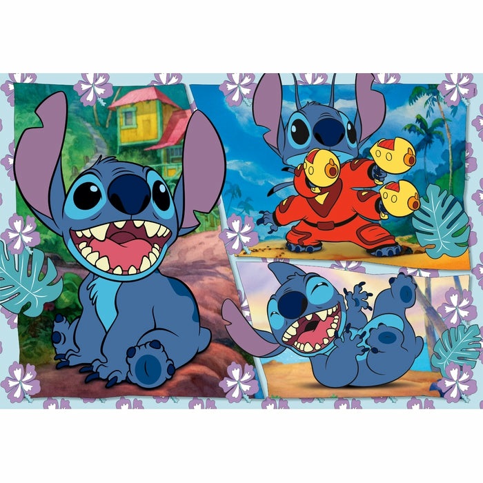 Clementoni Supercolor 23776 Puzzle Disney Stitch 104 Pezzi Maxi per Bambini 4 Anni - Dimensione Completa 48,5 x 33,5 cm