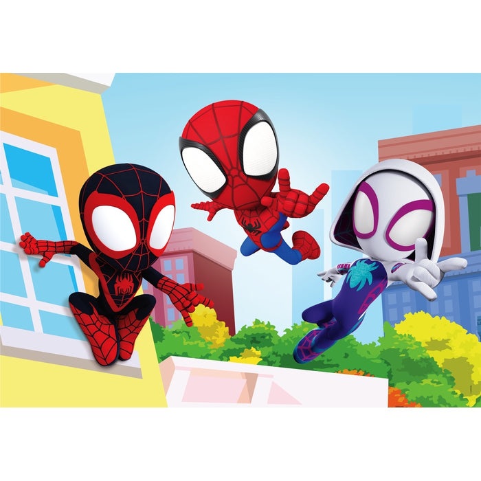 Clementoni Supercolor Puzzle Spidey and His Amazing Friends - 2x20 pezzi per Bambini, Made in Italy, Ideale dai 3 Anni