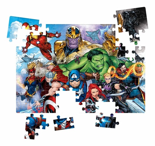 Clementoni Supercolor Puzzle Marvel Avengers - 104 pezzi - Dimensioni 48,5 x 33,5 cm - Made in Italy - Età 6 anni