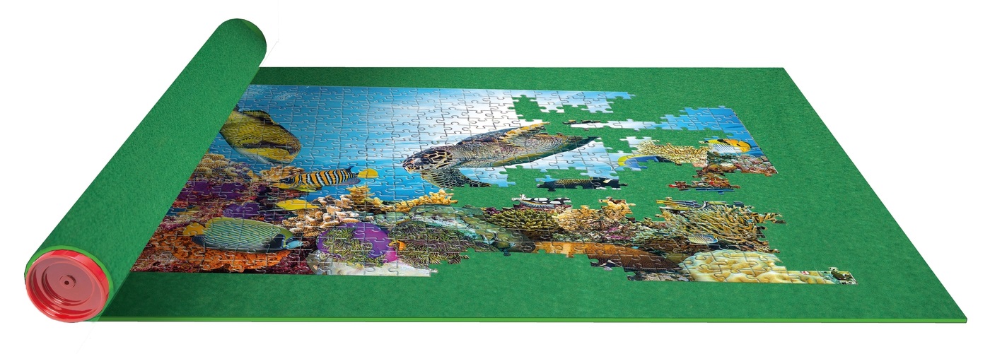 Clementoni Rullo Portapuzzle e Tappetino in Feltro 105x78cm per Puzzle Fino a 2000 Pezzi