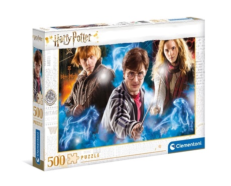 Clementoni Harry Potter Puzzle 500 Pezzi - Dimensione 49 x 36 cm, Multicolore, Made in Italy