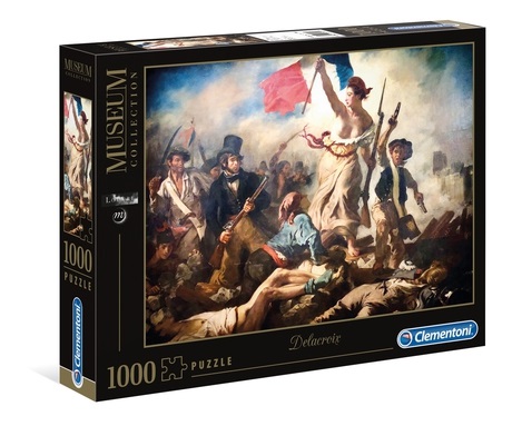 Clementoni Museum Collection Puzzle 1000 Pezzi - Delacroix, Liberty Leading The People, Multicolore, 69 x 50 cm