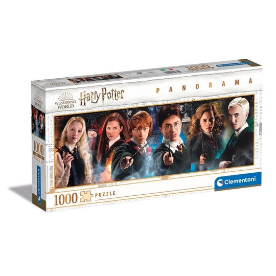 Clementoni Puzzle Panorama Harry Potter 1000 Pezzi - Made in Italy, Dimensioni 98 x 33 cm, Multicolore