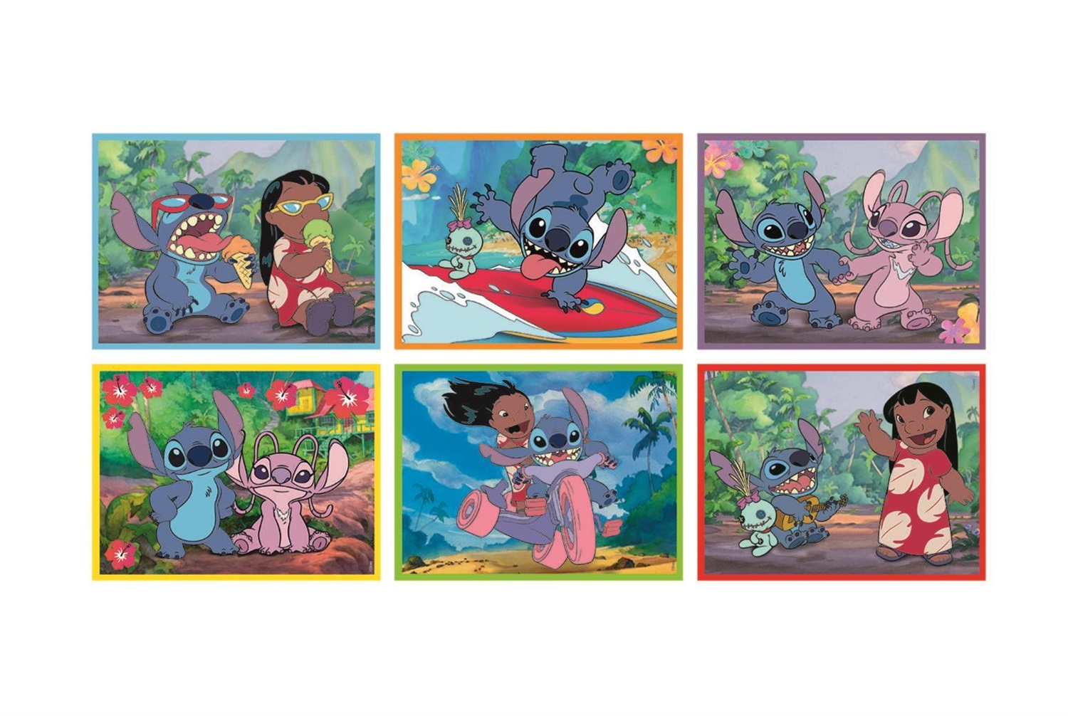 Clementoni Puzzle Bambini Disney Stitch - 12 Cubi Educativi per Sviluppare Osservazione, Logica e Manualità, 4 Anni, Made in Italy