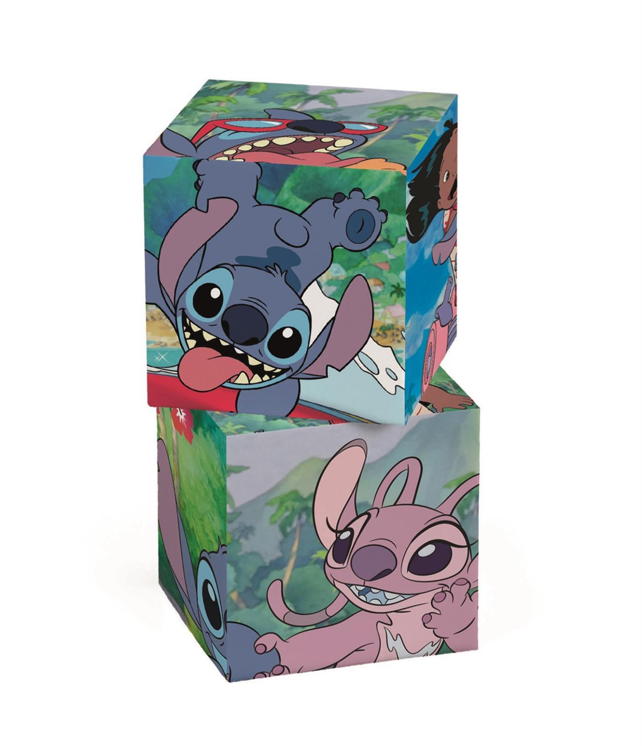 Clementoni Puzzle Bambini Disney Stitch - 12 Cubi Educativi per Sviluppare Osservazione, Logica e Manualità, 4 Anni, Made in Italy