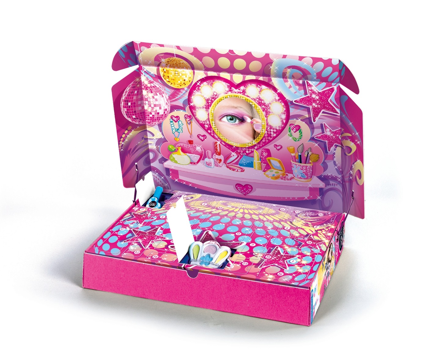 Clementoni Crazy Chic - Calendario dell'Avvento con Gioielli, Trucchi e Accessori per Bambine 6