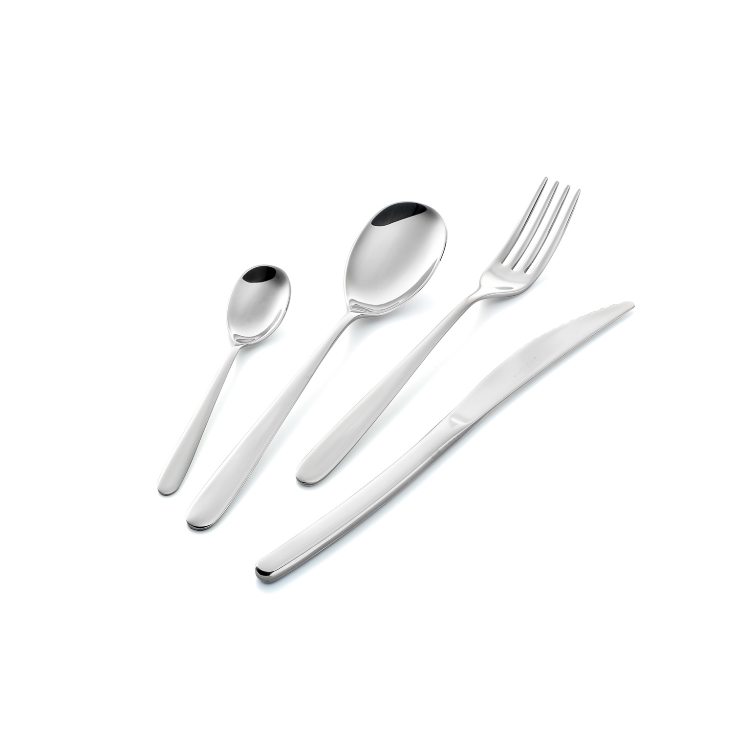 Eme Set Posate Griffe 24 Pezzi in Acciaio Inox Lucidato a Specchio
